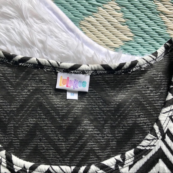 LuLaRoe Nicole A-Line Chevron Dress - Picture 3 of 4